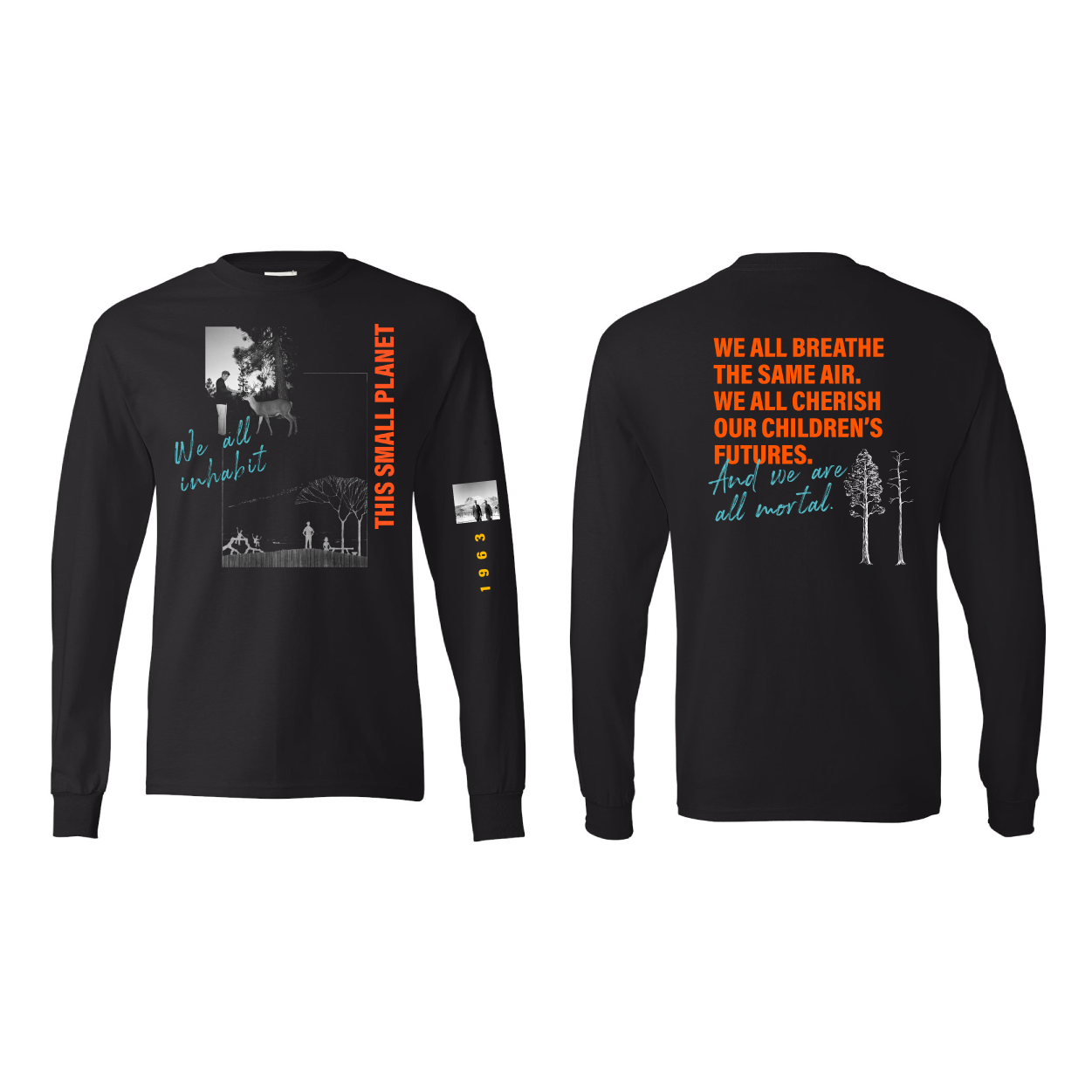 Small Planet Long Sleeve Adult Tee