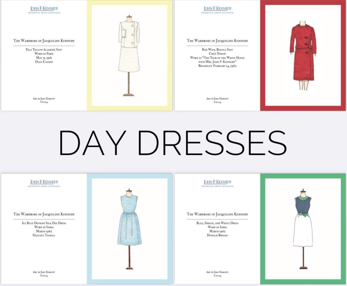 Jacqueline Kennedy Day Dresses Note Cards