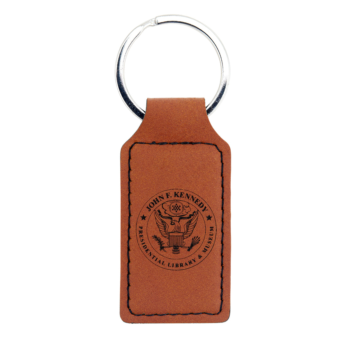 KEYCHAIN PRESIDENTIAL SEAL LEATHER W/GIFT BOX