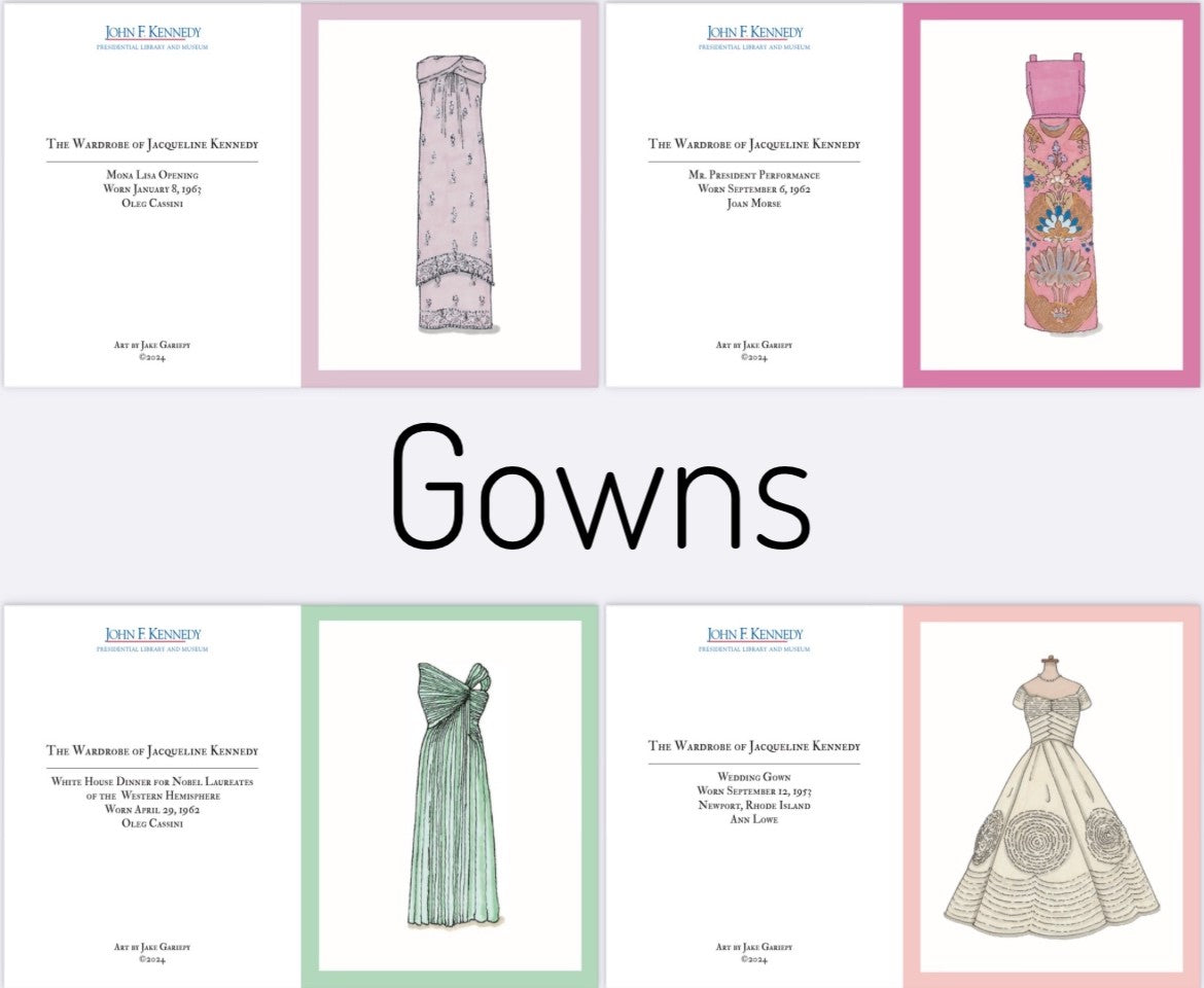 Jacqueline Kennedy Gowns Note Cards