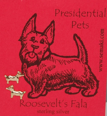 Roosevelt's Fala Earrings