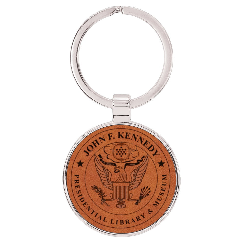 KC KEYCHAIN LEATHER PRES SEAL