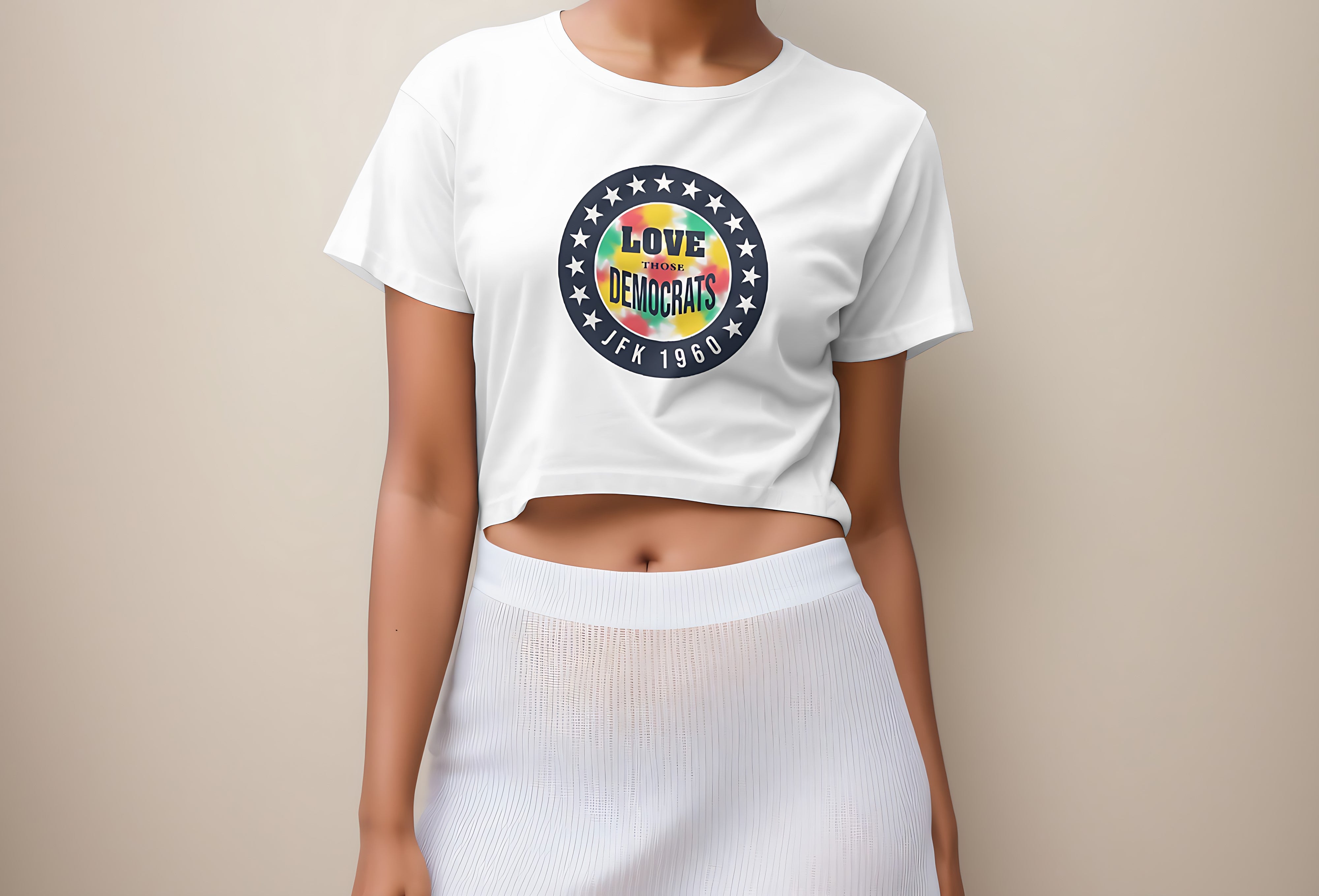 Love Those Democrats Cropped Tee