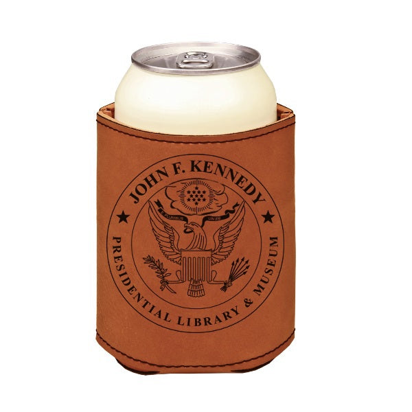 LEATHER KOOZIE PRESIDENTIAL SEAL
