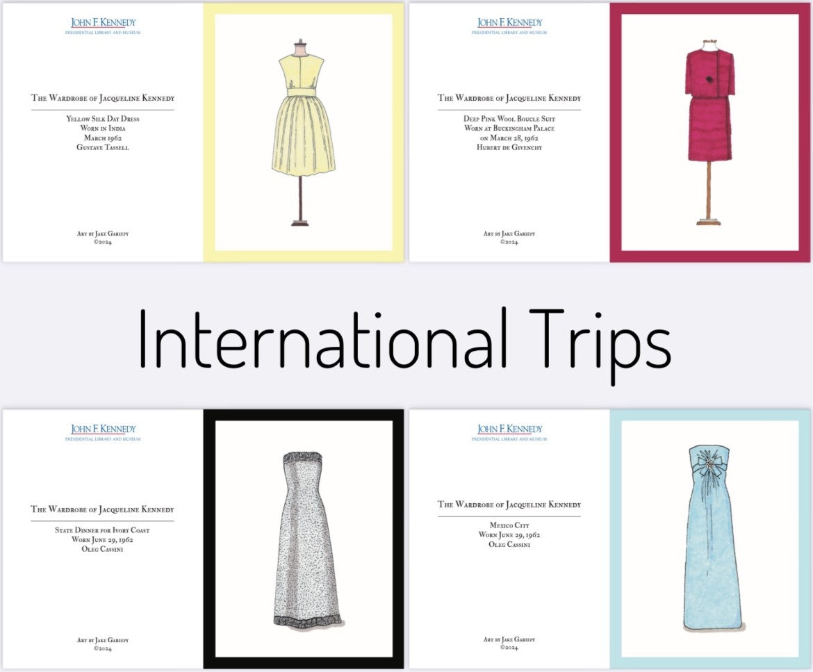 Jacqueline Kennedy International Trips Note Cards