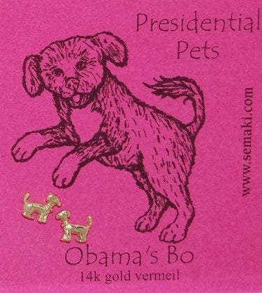 Obama's Bo Earrings