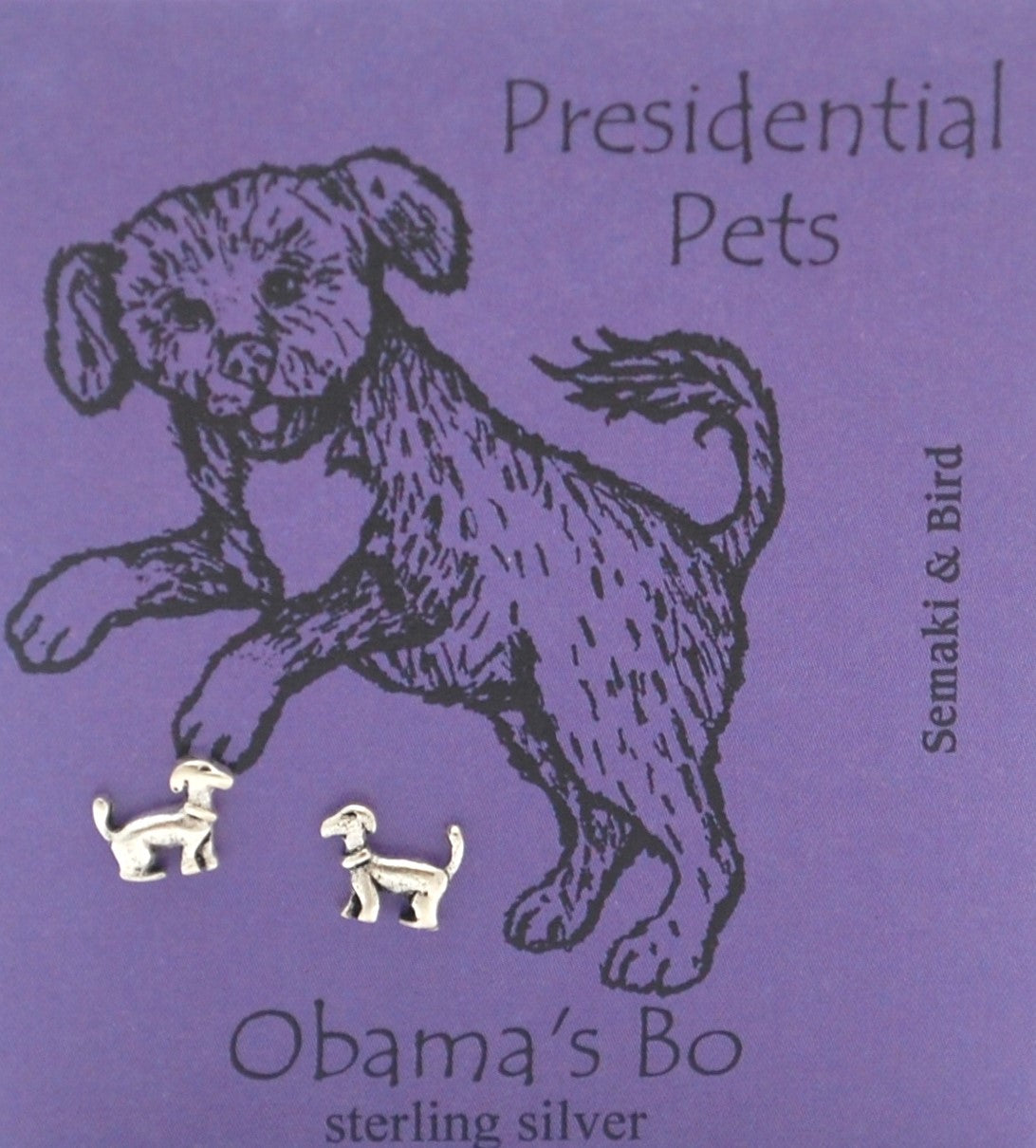 Obama's Bo Earrings