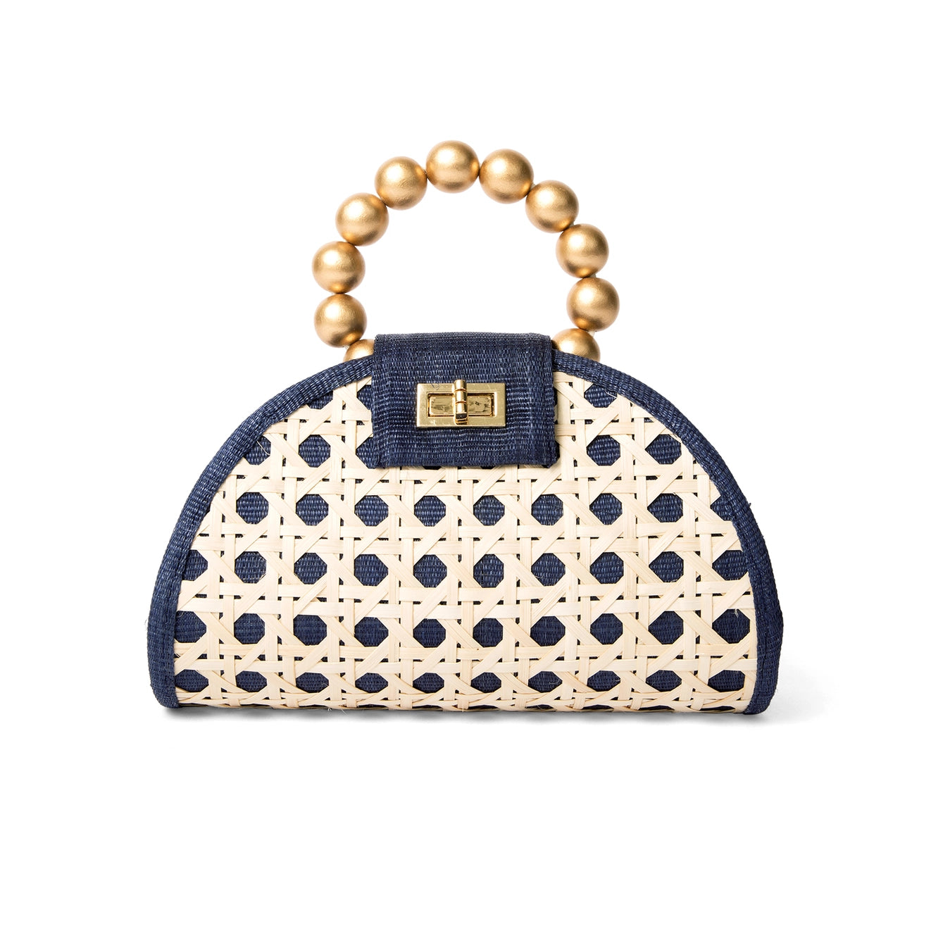 Navy & Gold Handbag